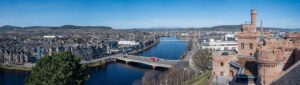Highland energy transition community - panoramic view of Inverness