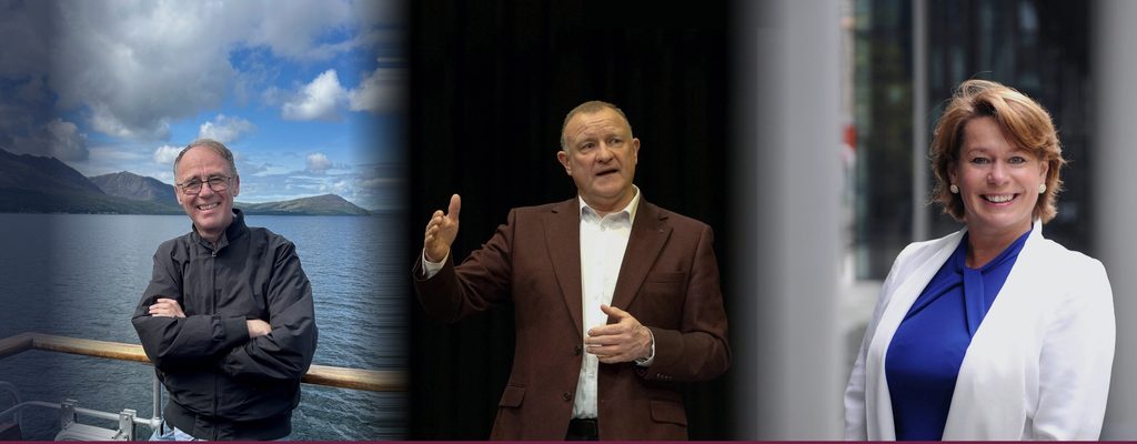 Growth for Good advisers Drew Hendry, Dr Alasdair Allan and Michelle Thomson.