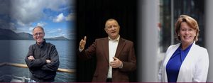 Growth for Good advisers Drew Hendry, Dr Alasdair Allan and Michelle Thomson.